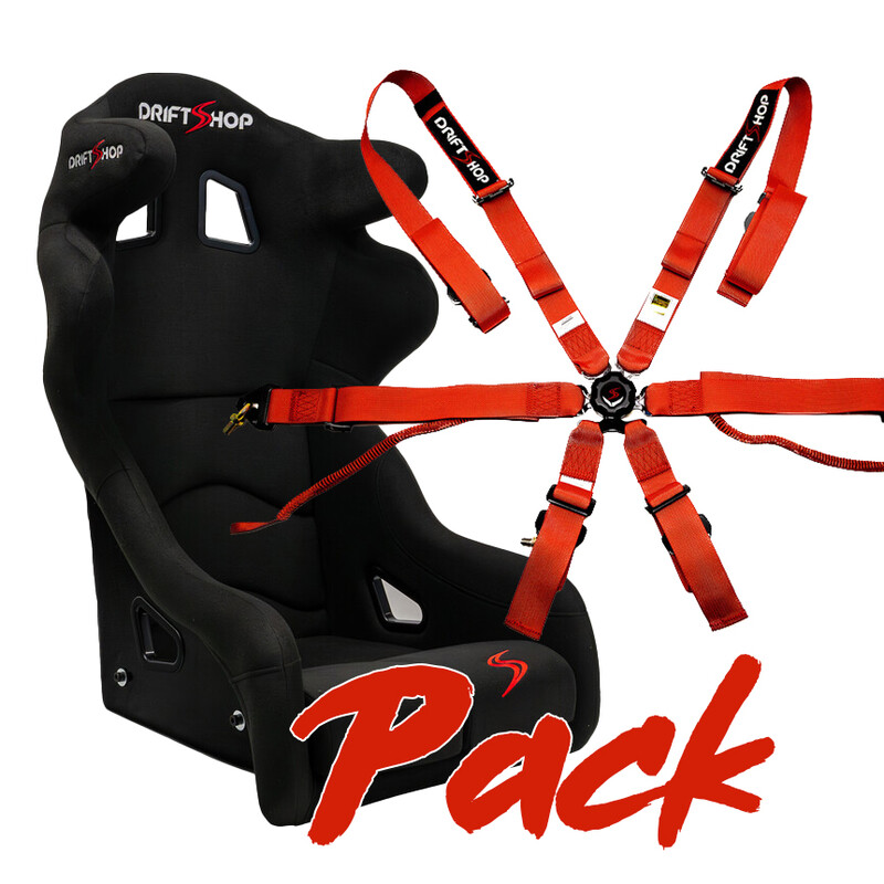 DriftShop ProRace Bucket Seat + 6-Point Harness (FIA) Discount Pack